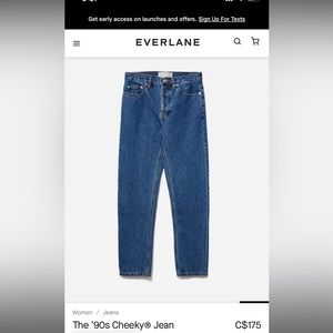 Everlane 90s cheeky jean crop
